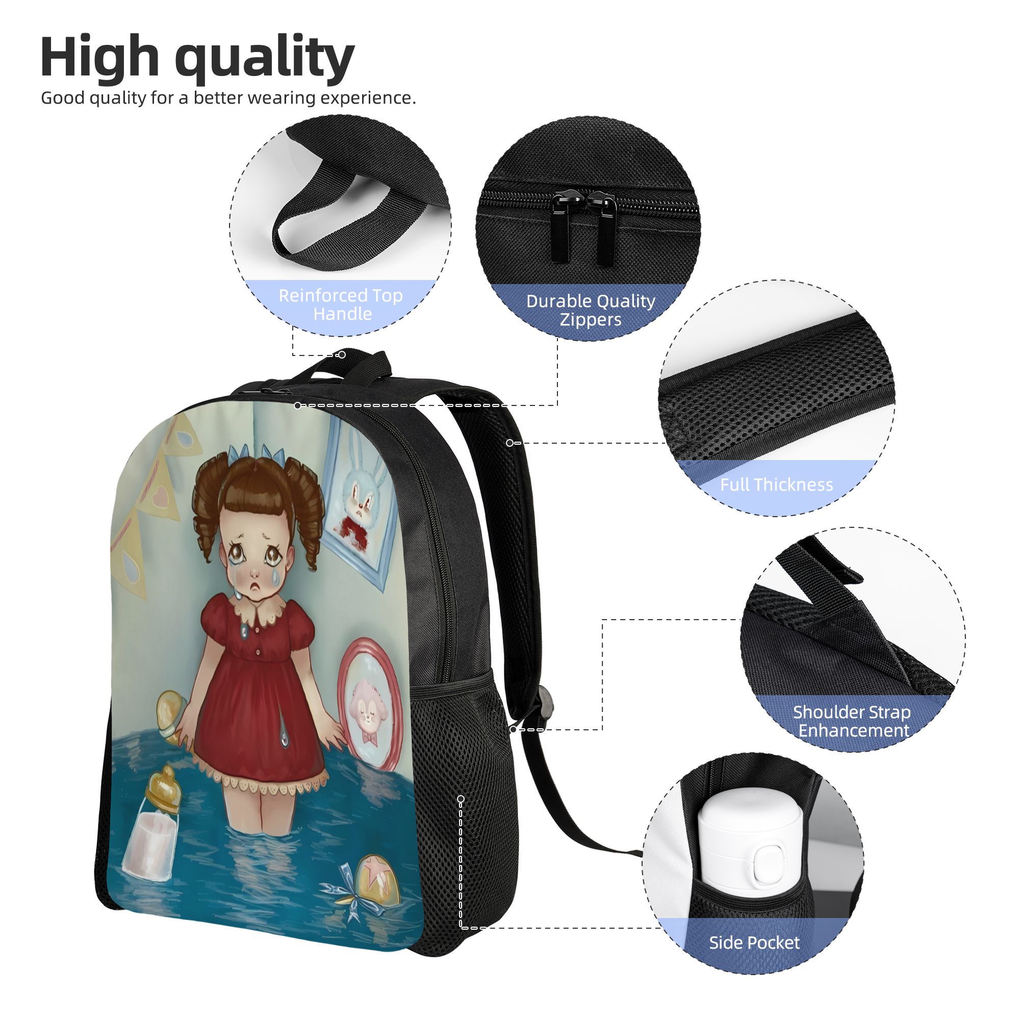 M-Melanie M-Martinez HADES Bac - đánh giá và giá School Backpack Teen