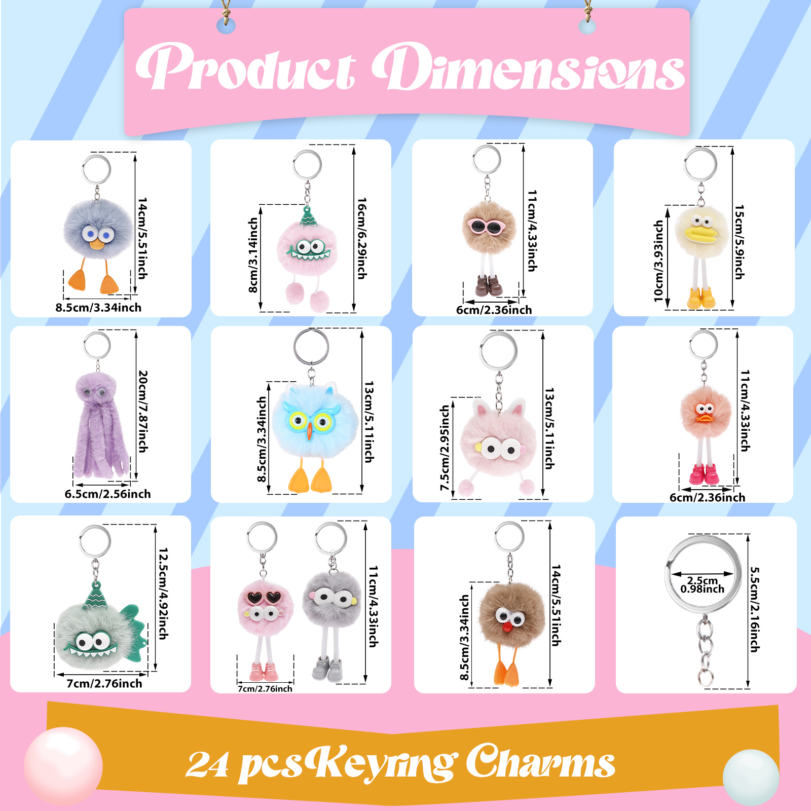 24/28Pcs Plush Keychain Mini A - đánh giá và giá Mini Backpack Purse
