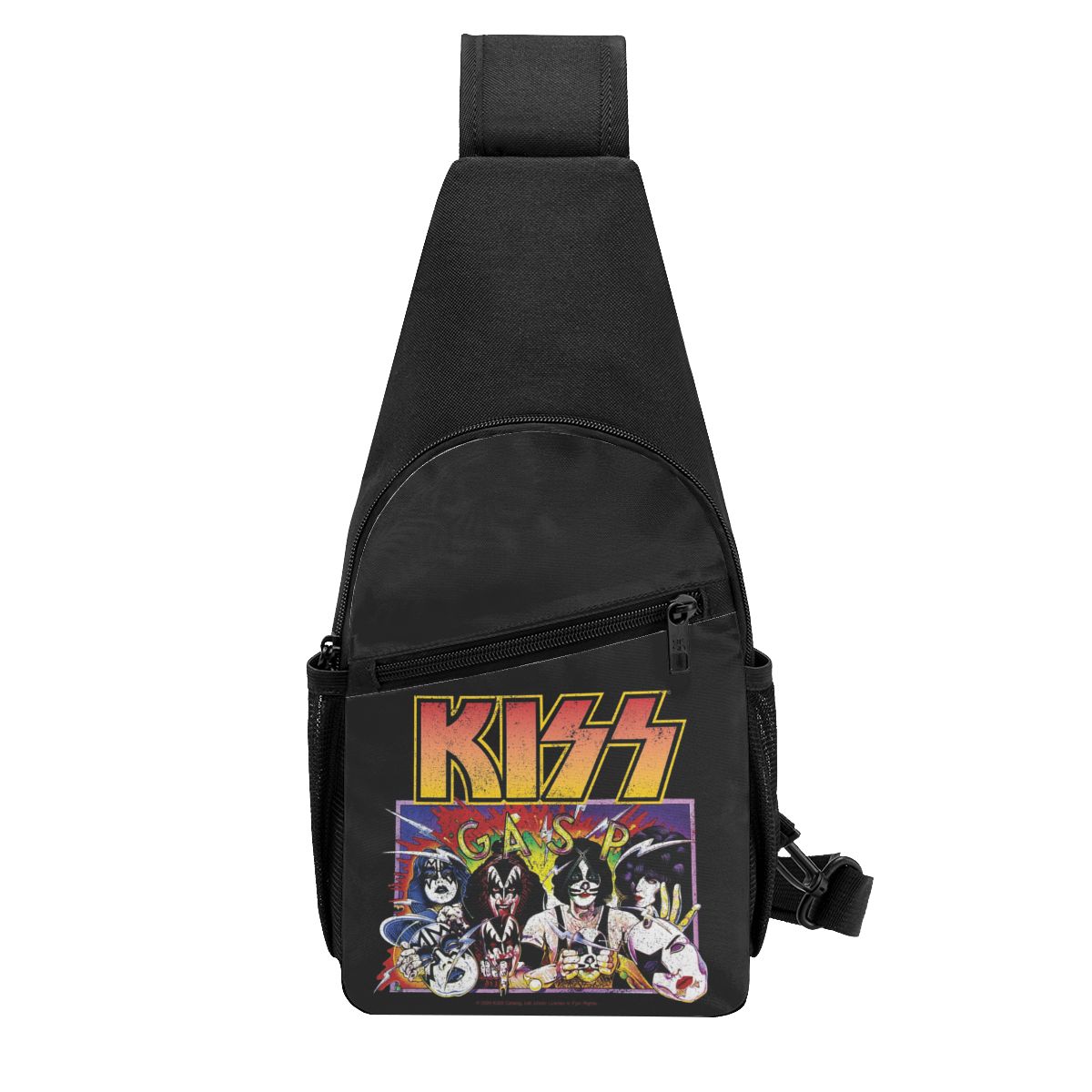 Rock Roll Band Kiss Cat Chest  - đánh giá và giá Sling Backpack Shoulder