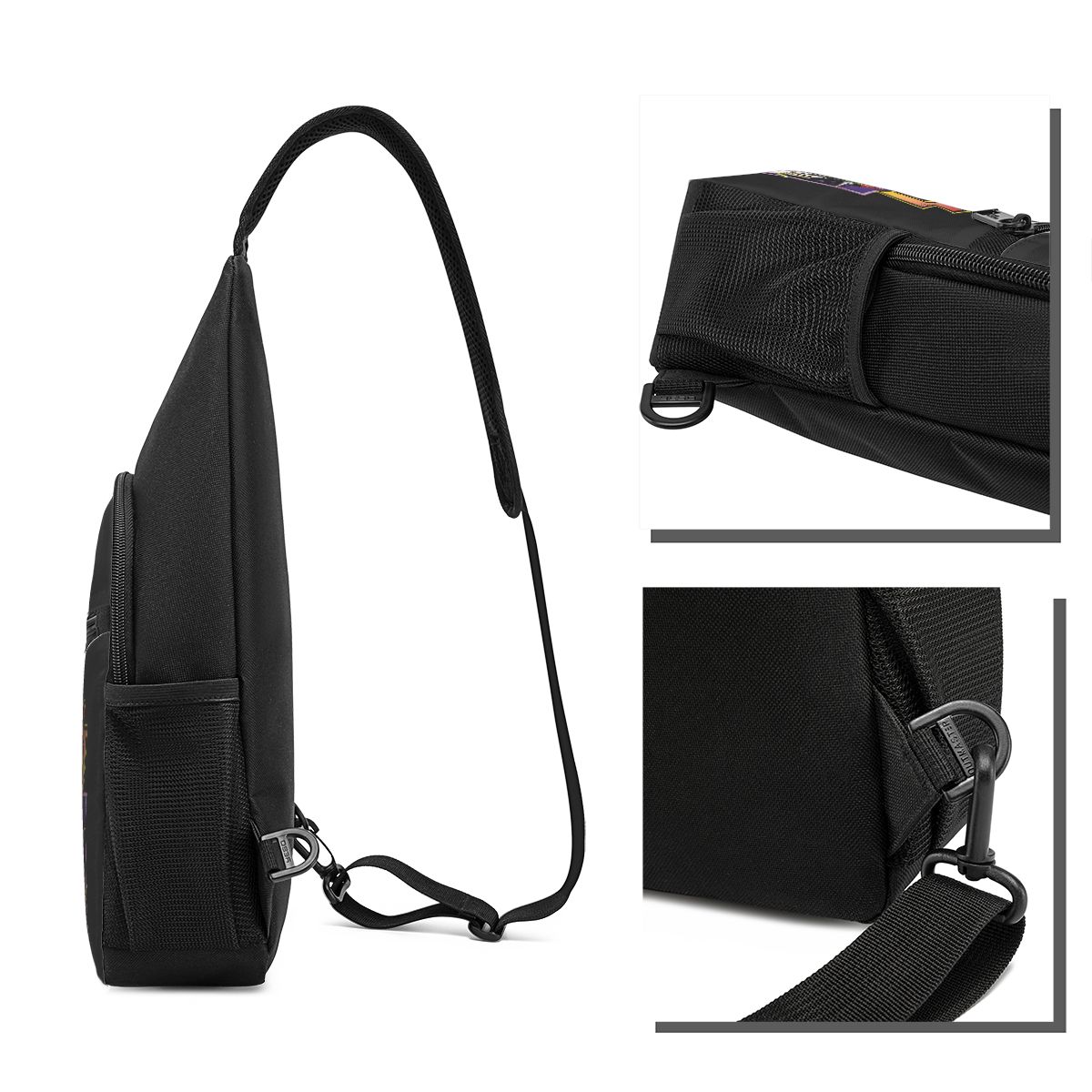 Rock Roll Band Kiss Cat Chest  - đánh giá và giá Sling Backpack Shoulder