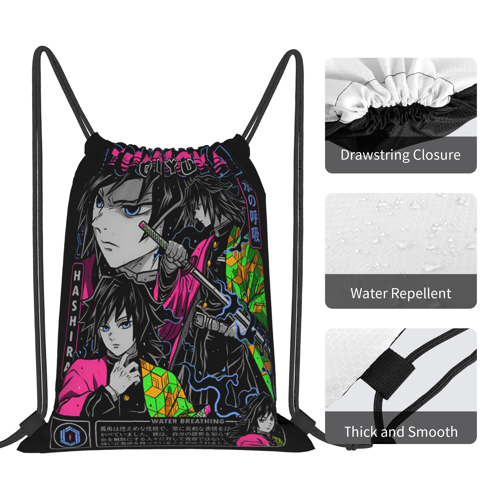 Custom Demon Slayers Drawstrin - đánh giá và giá Drawstring Gym Bag