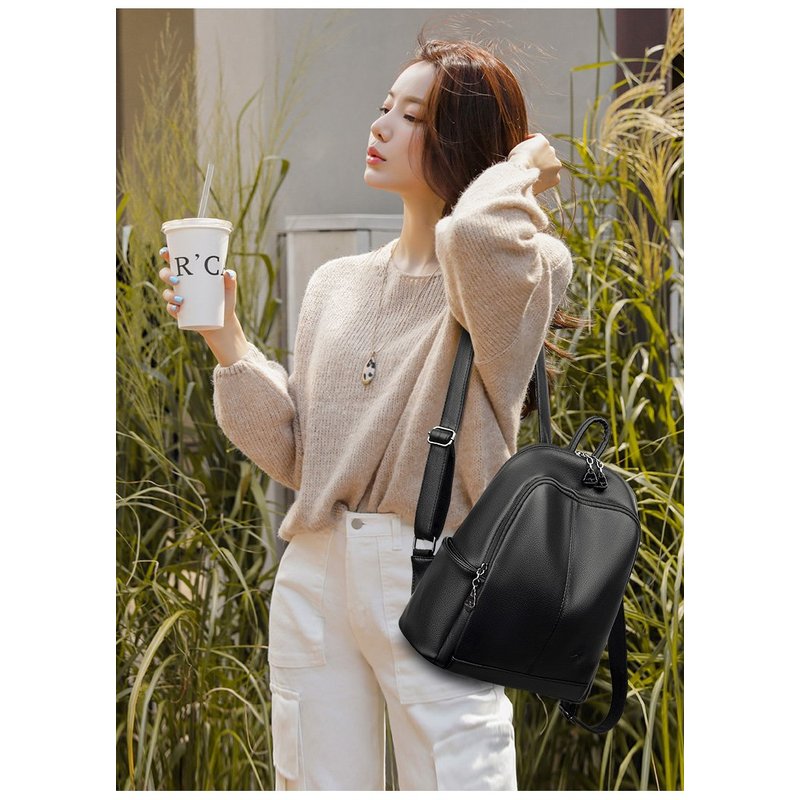 New Korean Soft pu Leather Lar - đánh giá và giá Travel Backpack Anti Theft