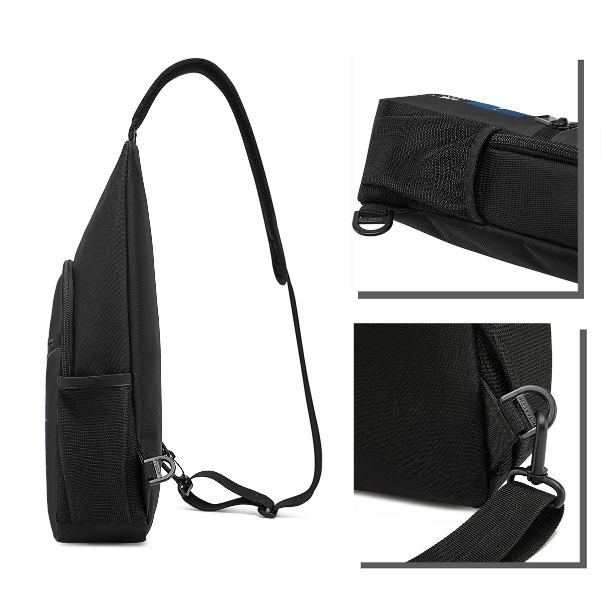 Bavaria Yachts Blue Silver Log - đánh giá và giá Sling Backpack Shoulder
